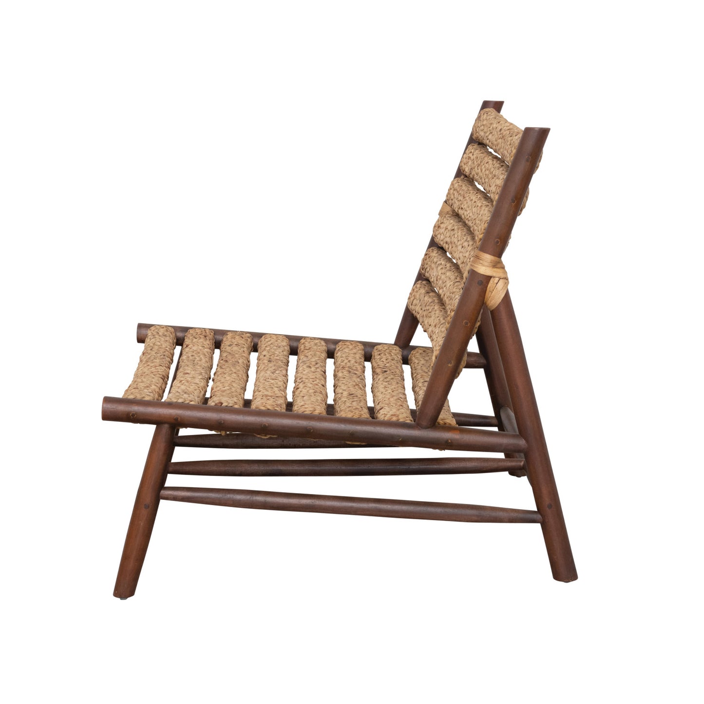 Chair Mahogany Wood & Hand-Woven Water Hyacinth