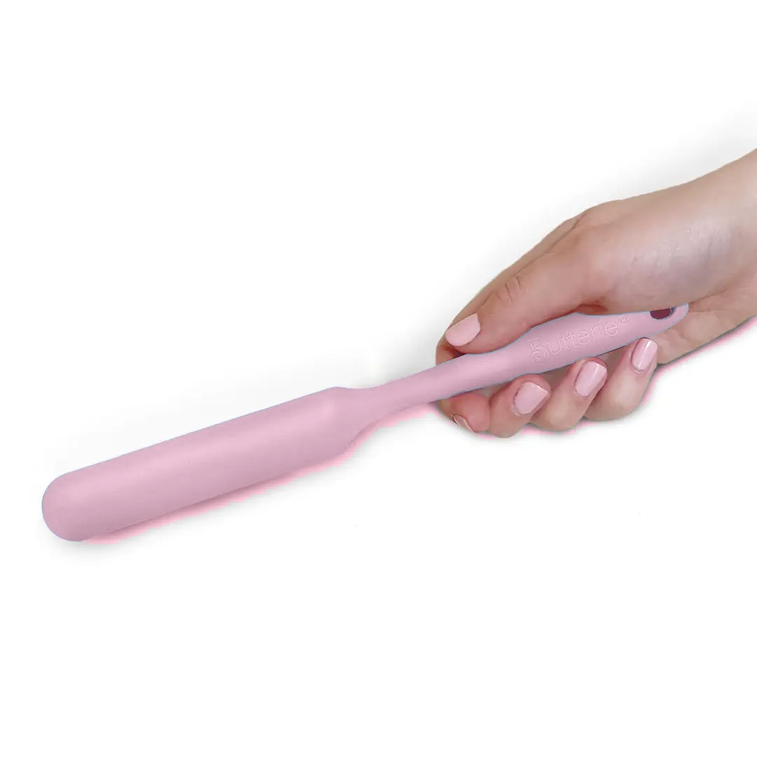 One-Piece Long-Handled Slim Silicone Scraper Spatula