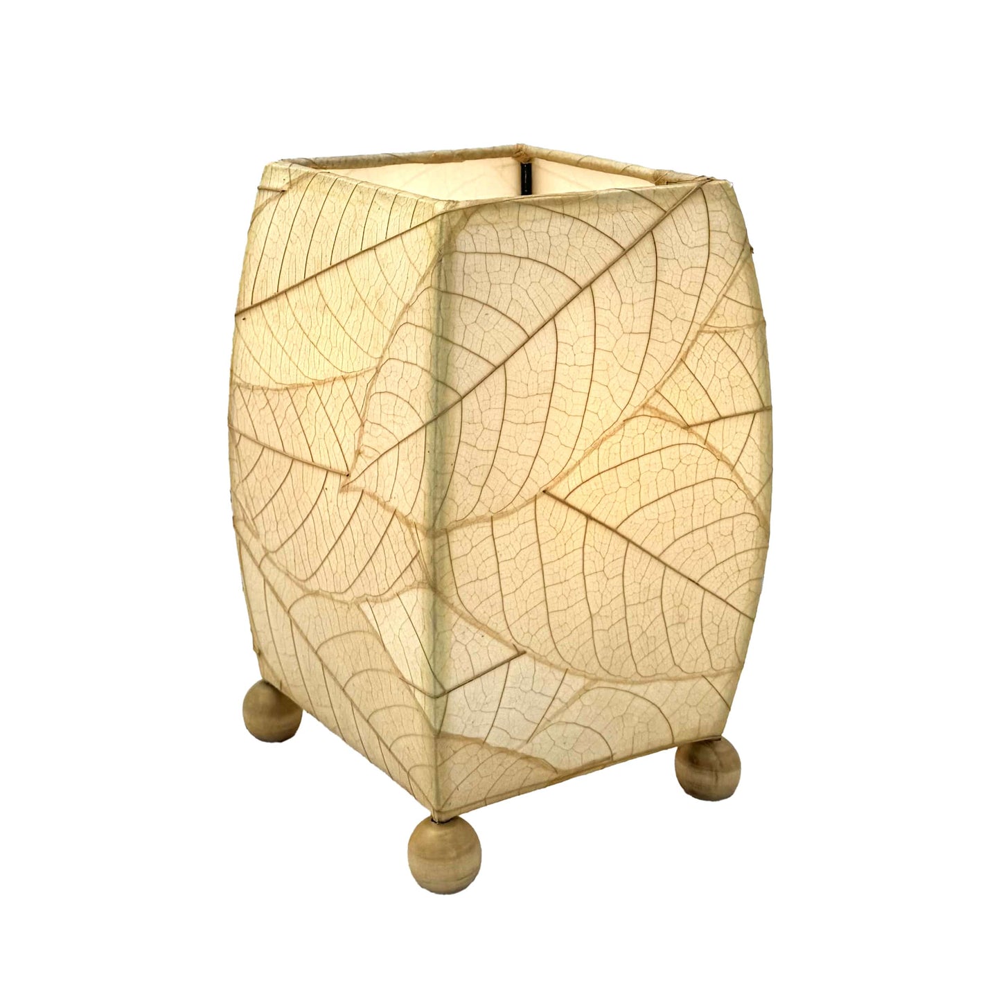 Mini Square Cocoa Leaf Lamp