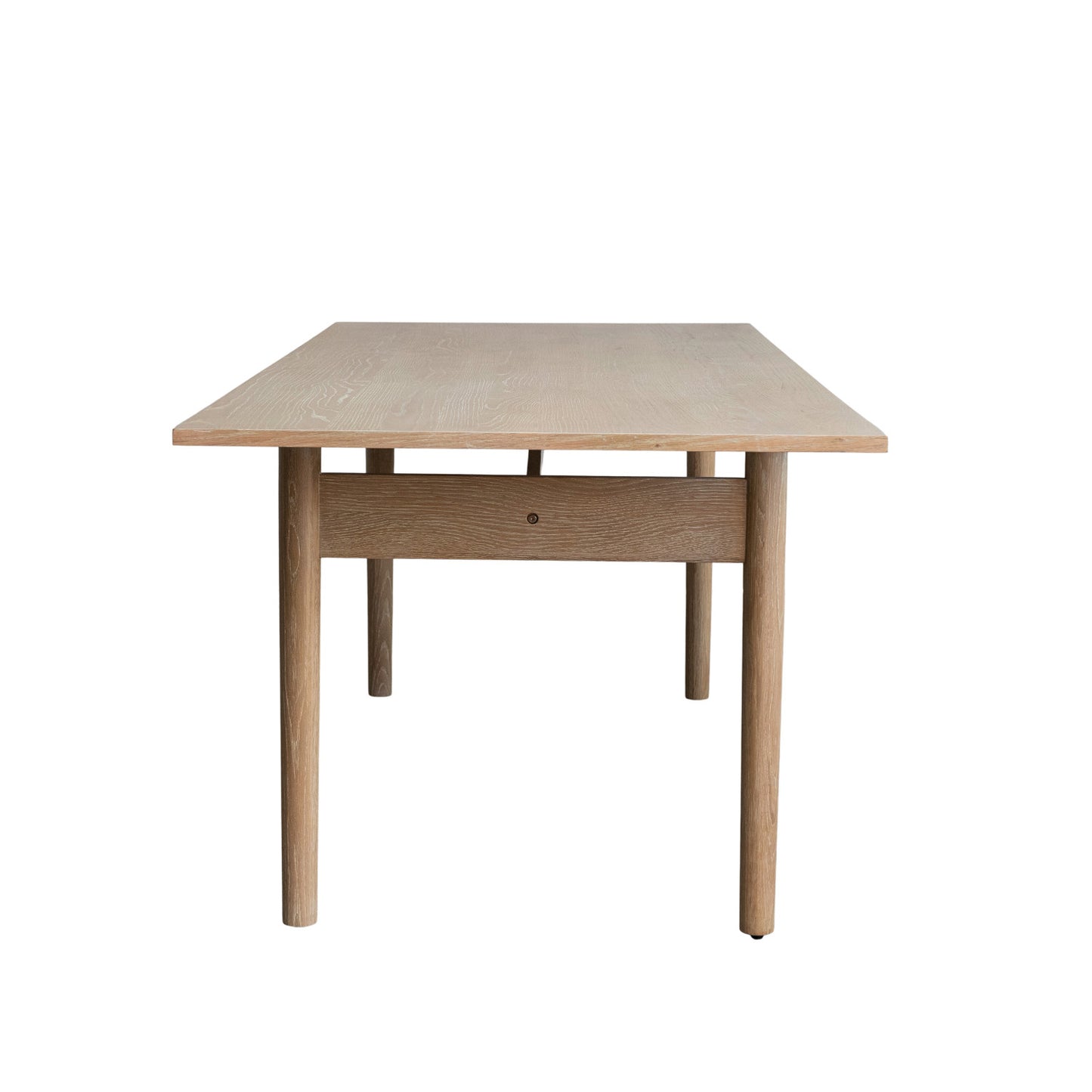 Dining Table Oak Wood Veneer on MDF Natural