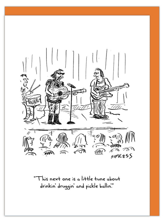 Greeting Card   Any Occasion - Cartoon Collection - Cat News