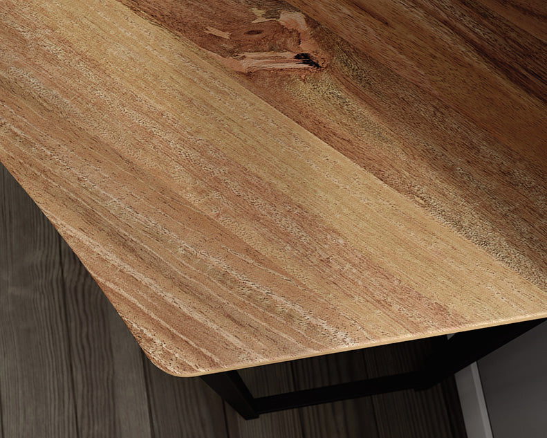 North Avenue Corner Desk with Hutch in Sindoori Mango