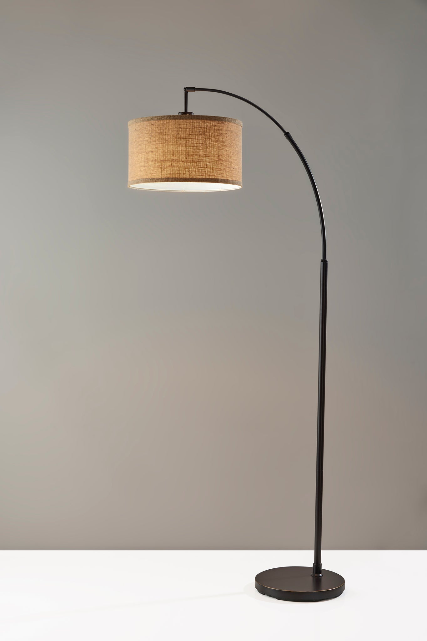Burlap Arc Lamp