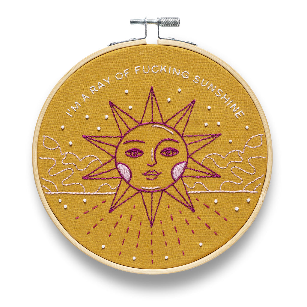 Embroidery Kit - I'm A Ray Of Fucking Sunshine