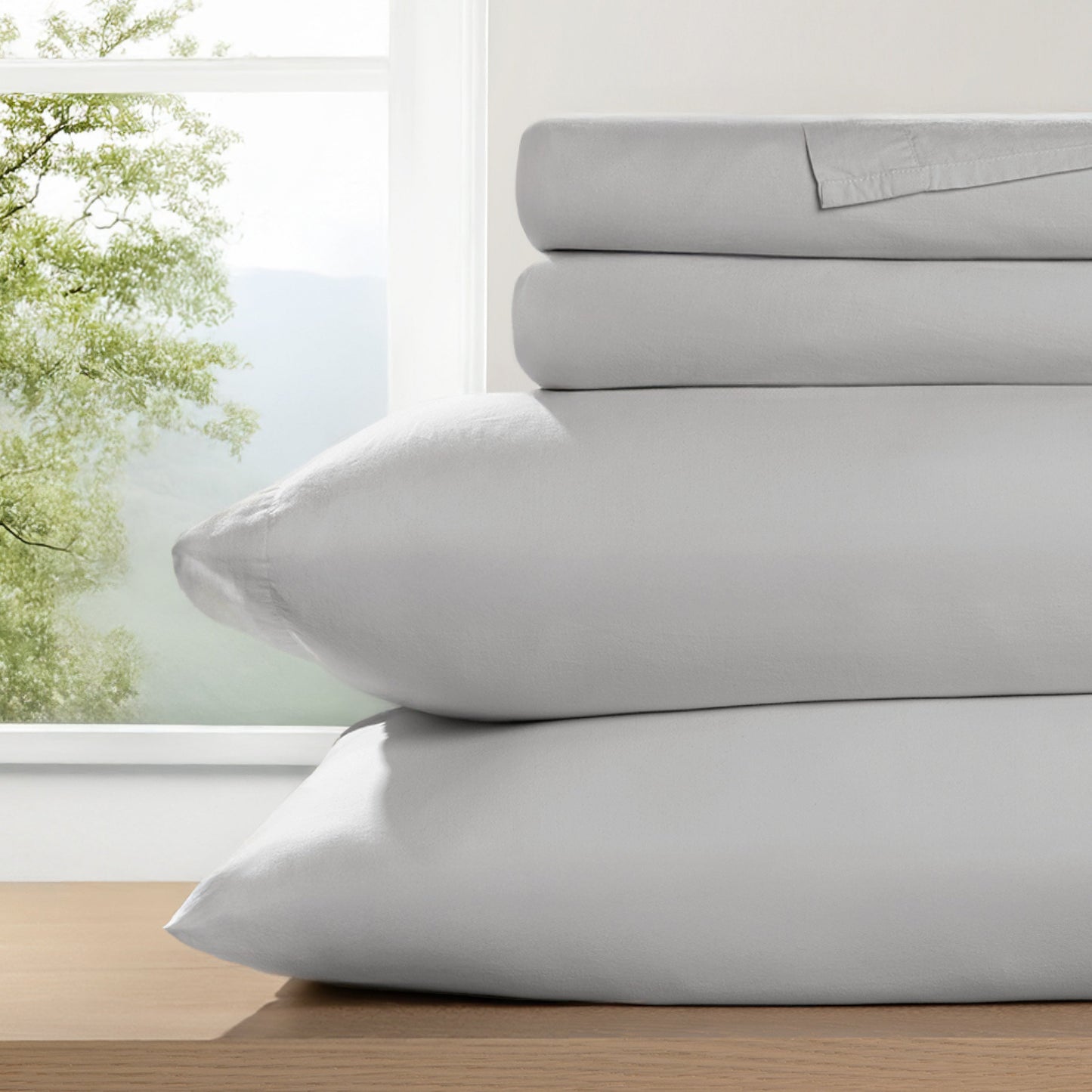 100% Cotton Percale Bed Sheet Set