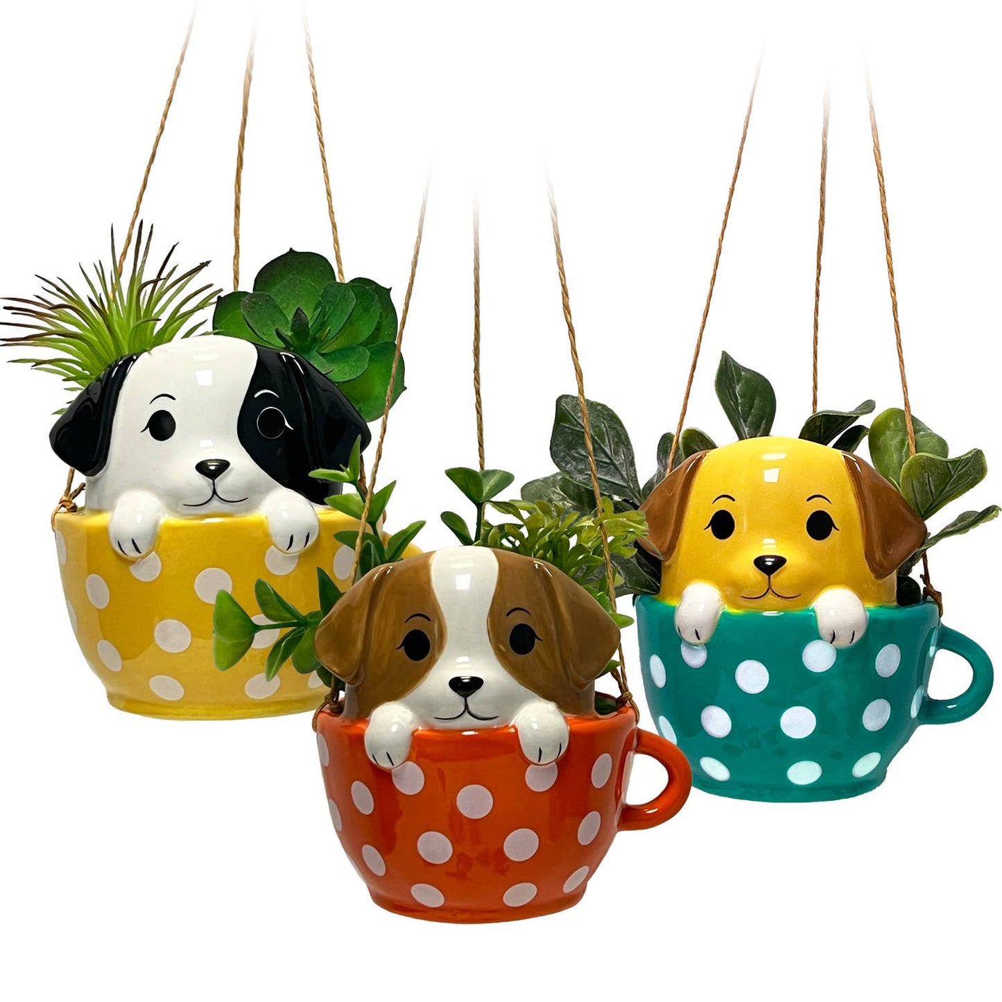Pups in Cups Mini Hanging Planters