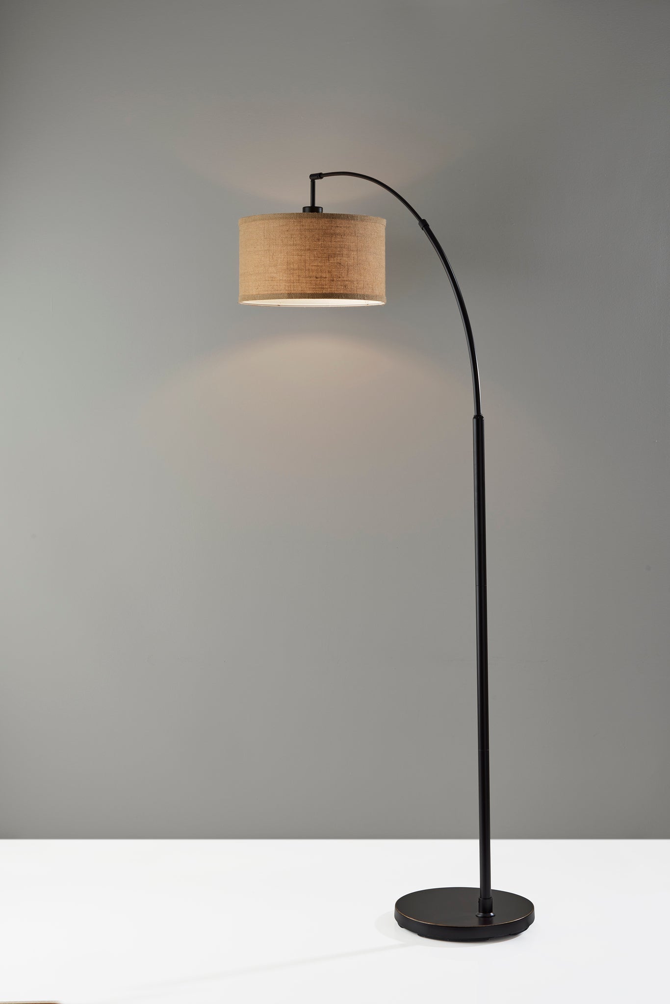 Burlap Arc Lamp