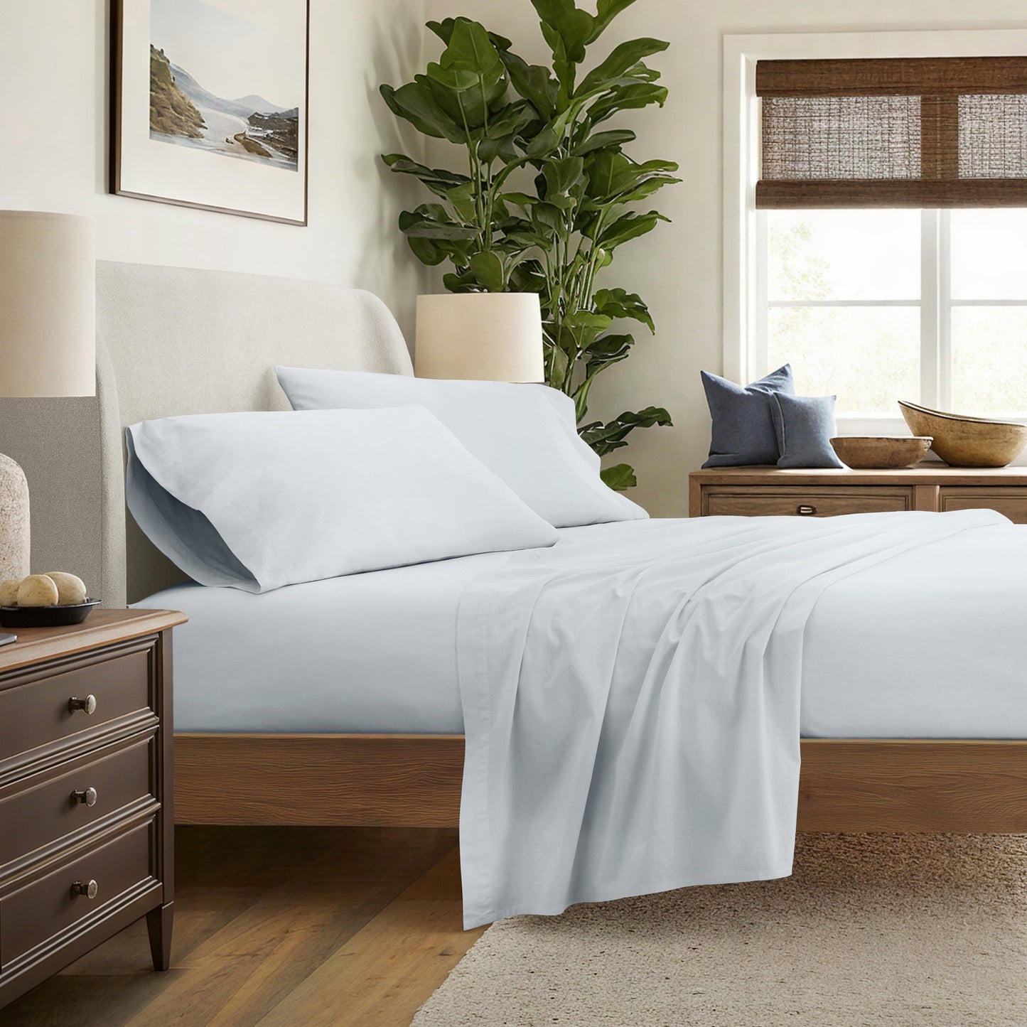 100% Cotton Percale Bed Sheet Set