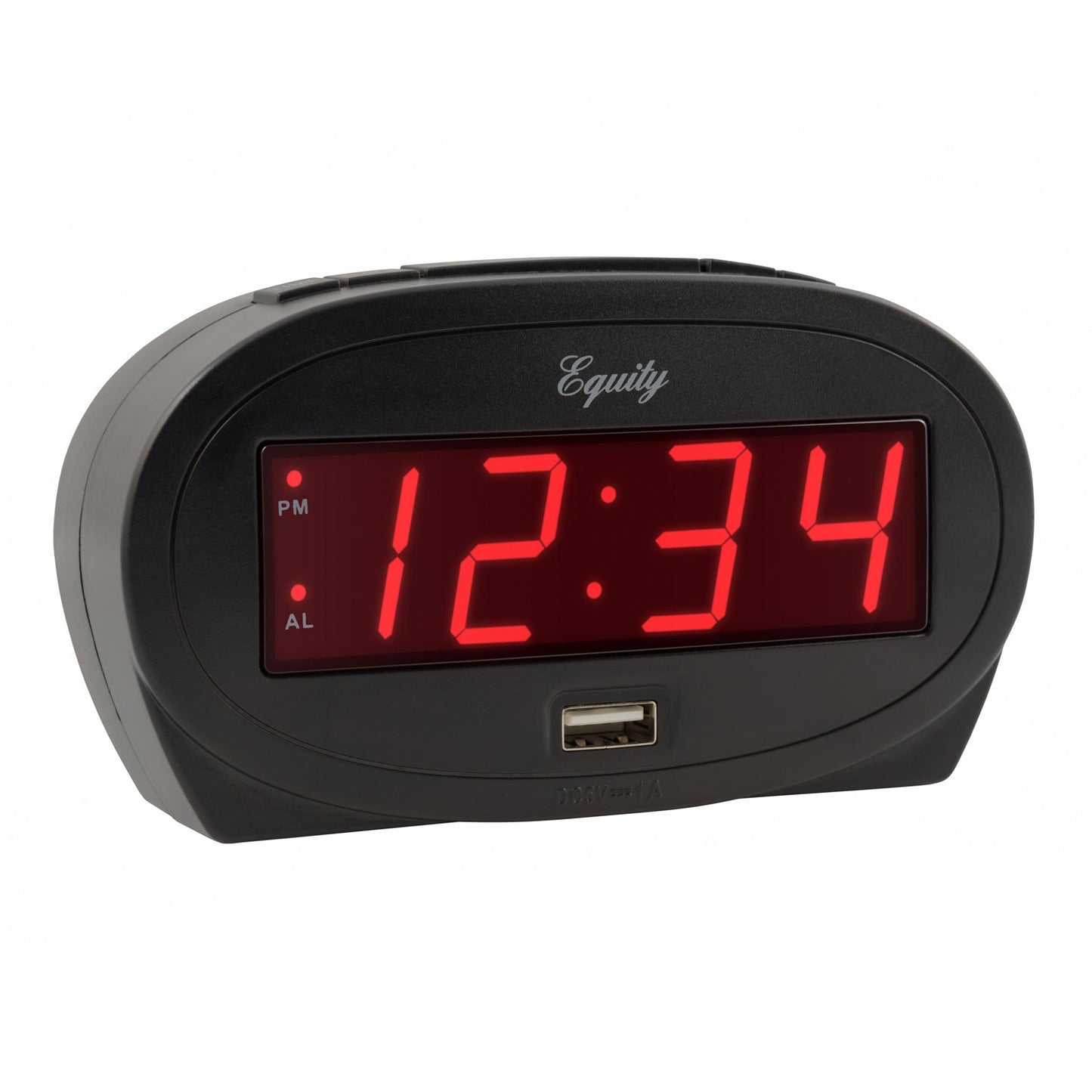 Alarm Clock Red LED with USB Charging Port
