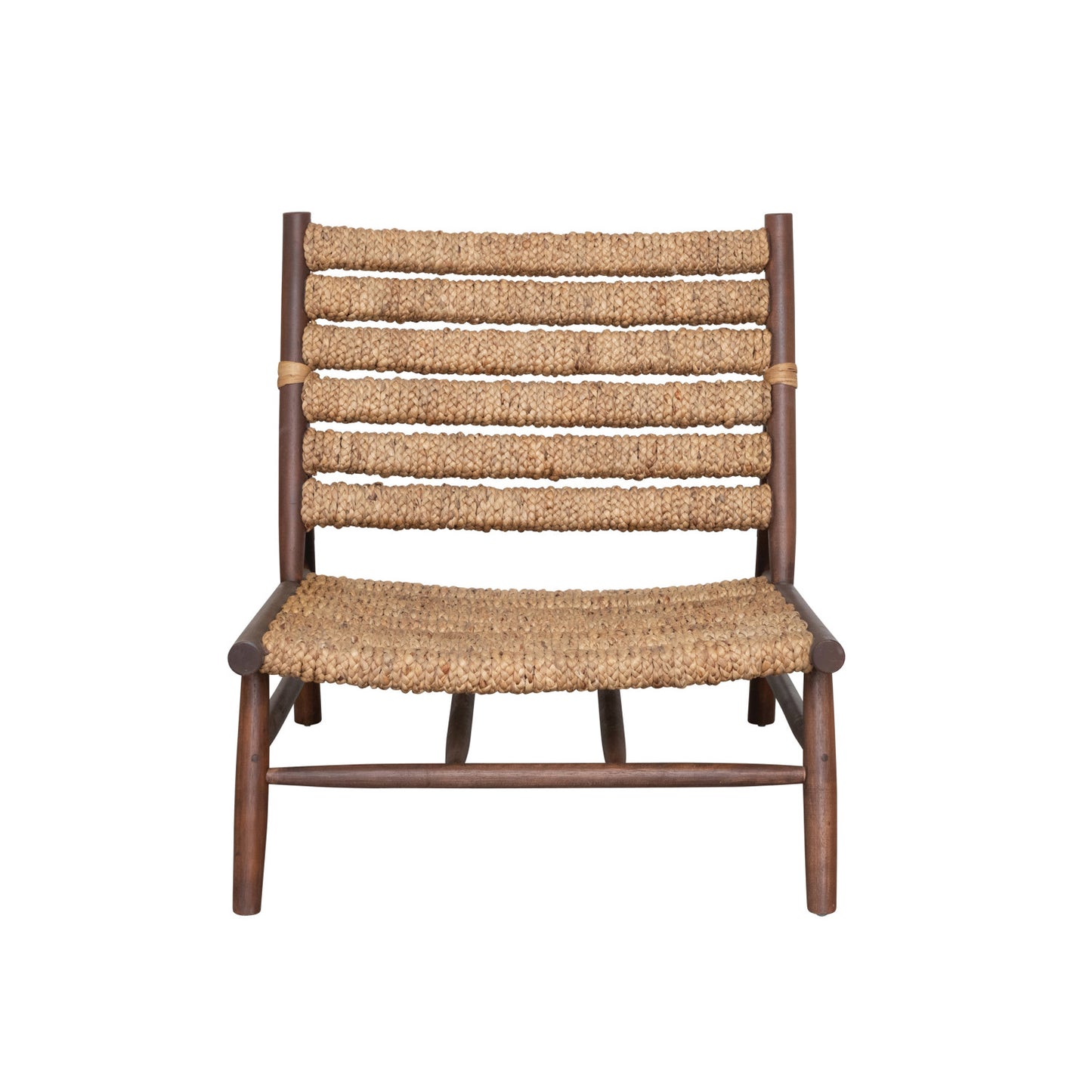 Chair Mahogany Wood & Hand-Woven Water Hyacinth