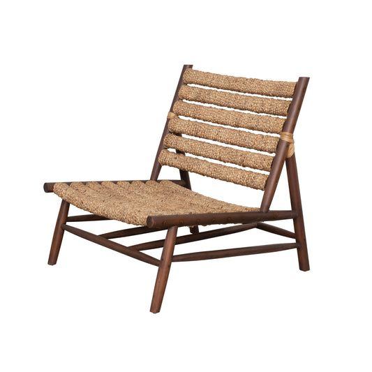 Chair Mahogany Wood & Hand-Woven Water Hyacinth