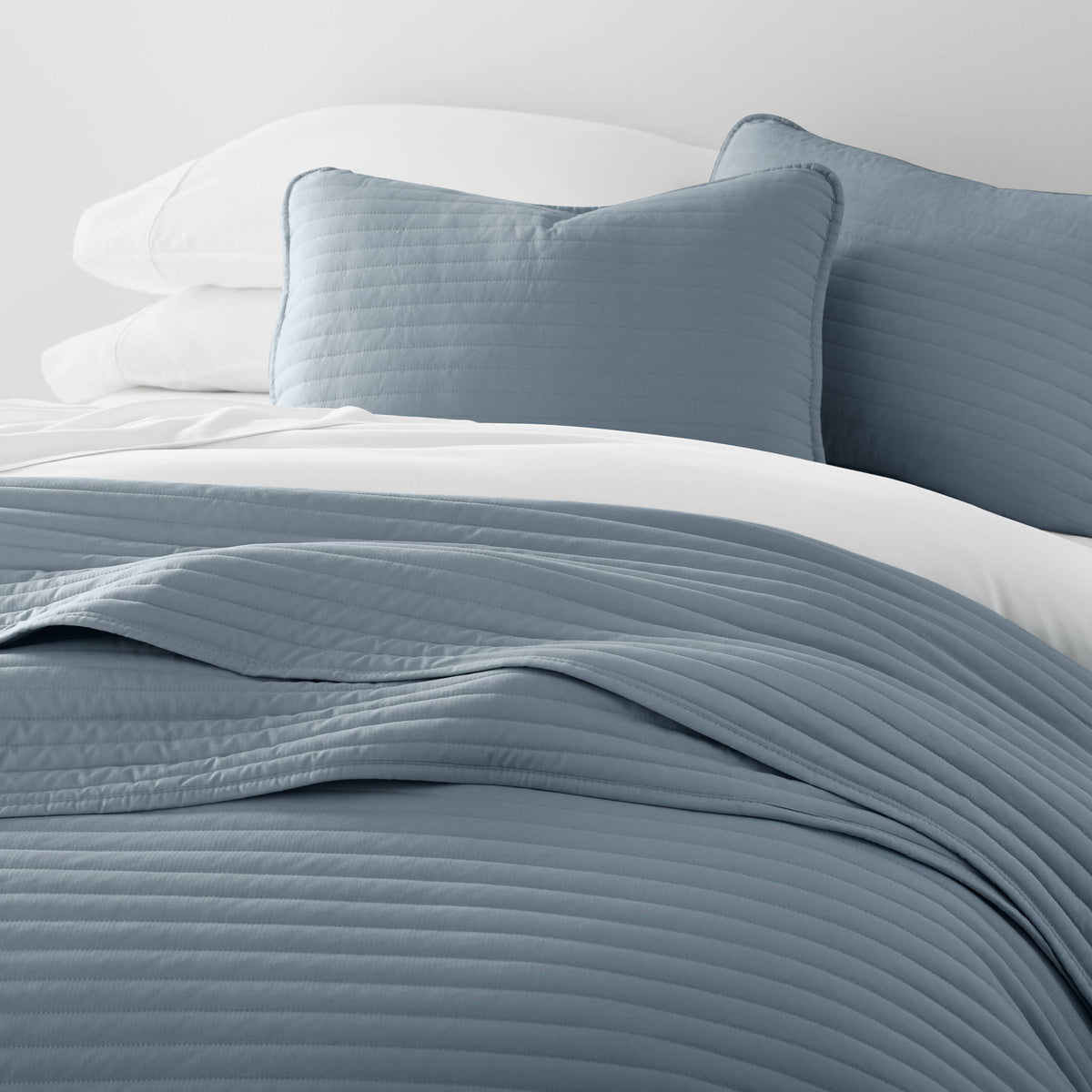Quilted Coverlet Set Stripe Stitch
