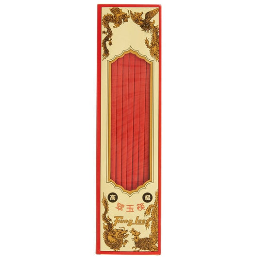 Red Plastic Chopsticks Set - 10/Pack