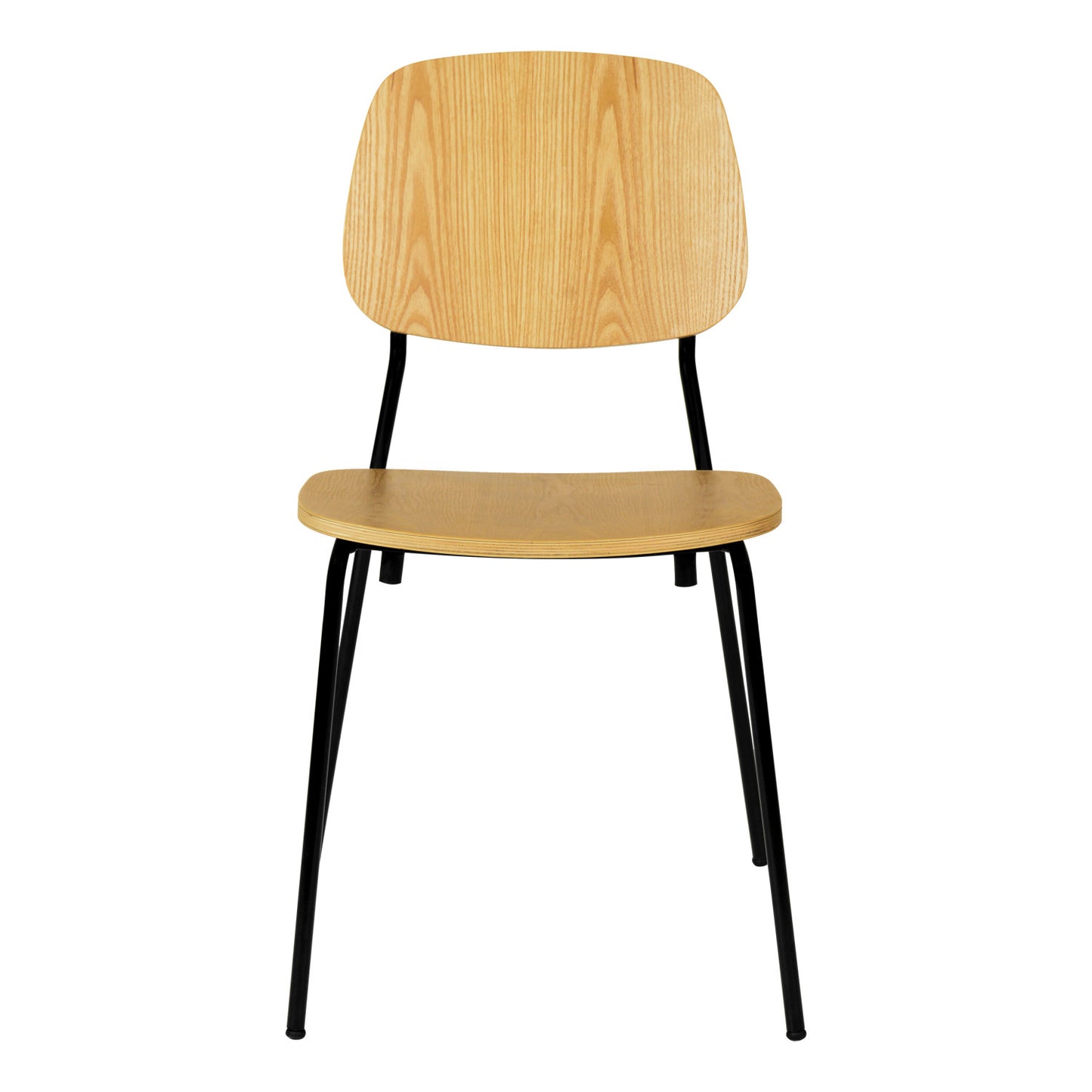 Dining Chair Beech Wood & Metal