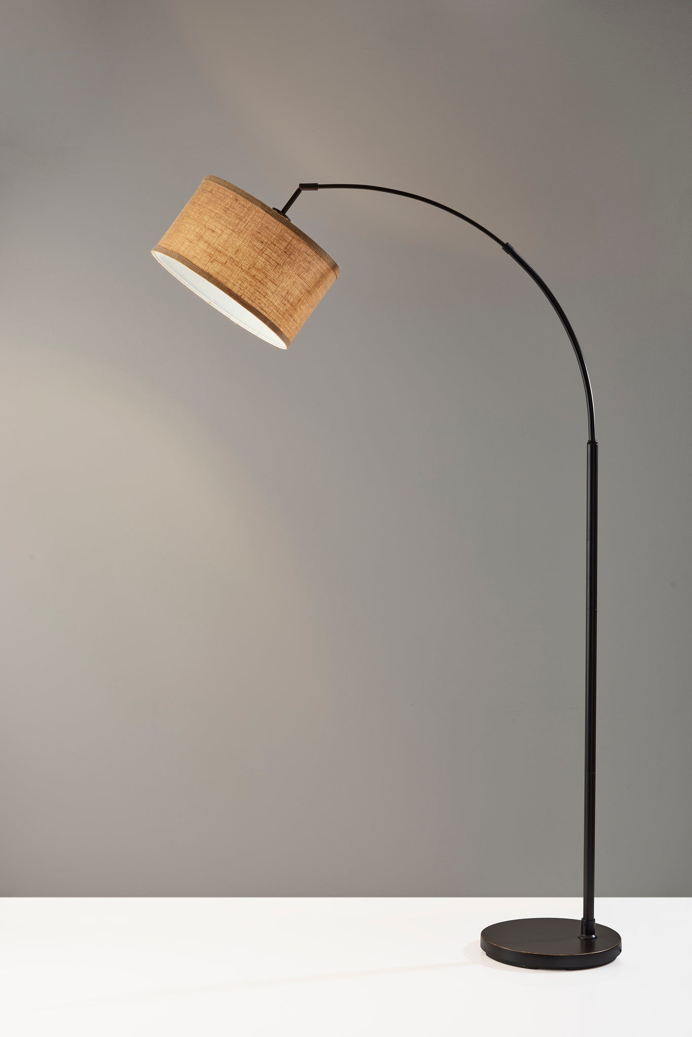 Burlap Arc Lamp