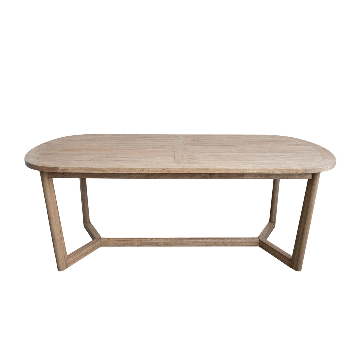Dining Table Rubberwood Natural 78.75" Long
