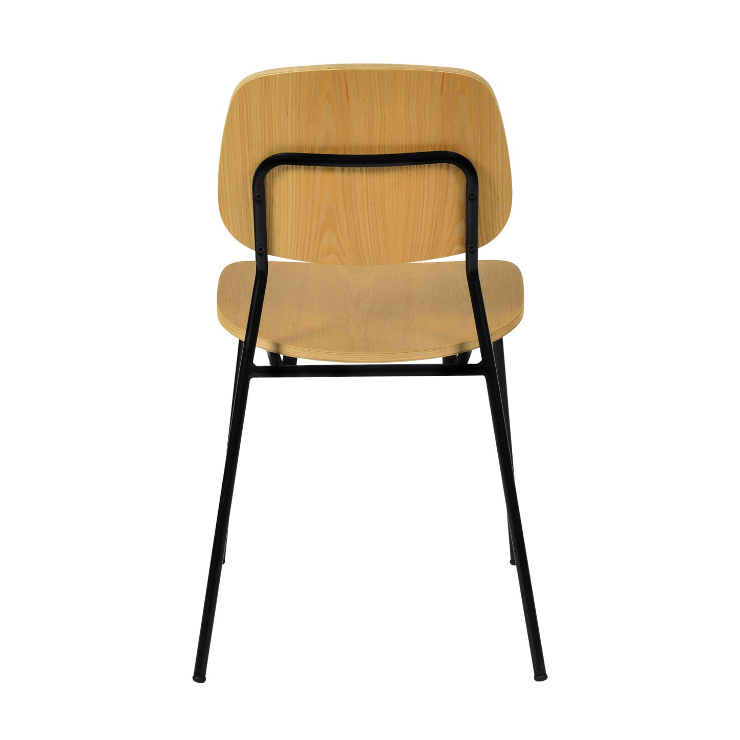 Dining Chair Beech Wood & Metal