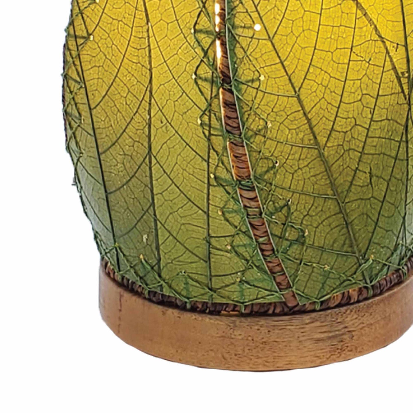 Leaflet Cocoa Leaves Table Lamp - Green