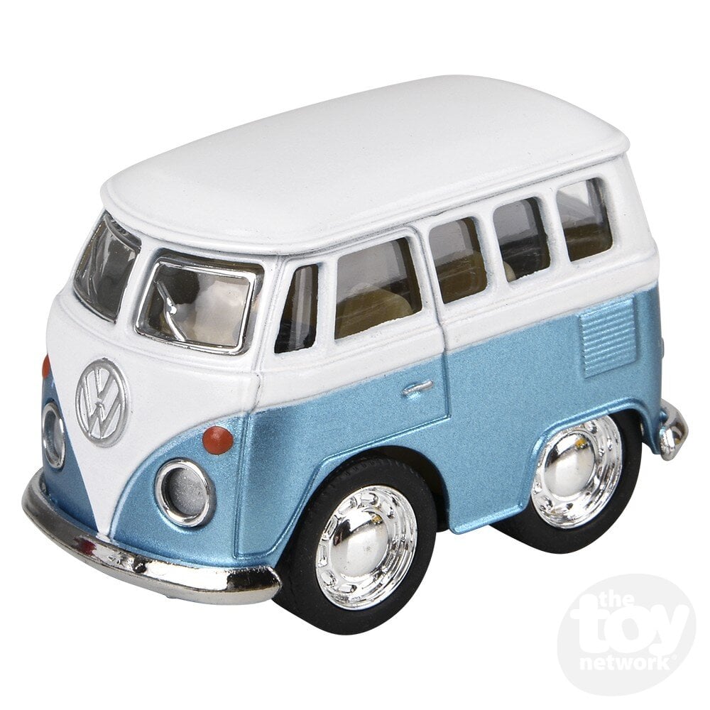 Diecast Pull Back VW Bus Mini Classic Colors 2"
