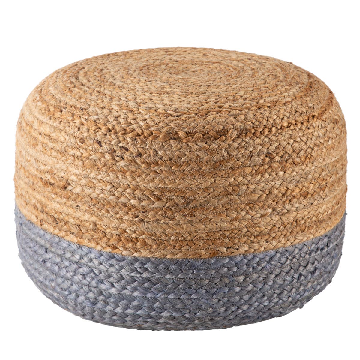 Saba Oliana Round Pouf in Sky