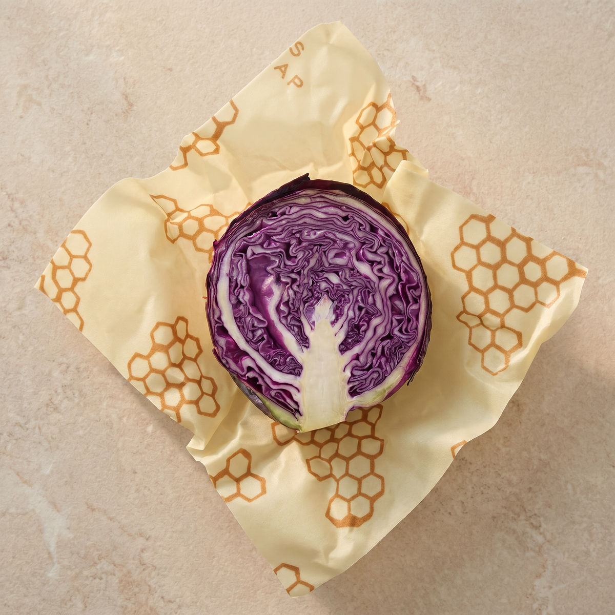 Single Food Wrap (Large) - Honeycomb Print