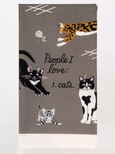 Dish Towel - People I Love: Cats