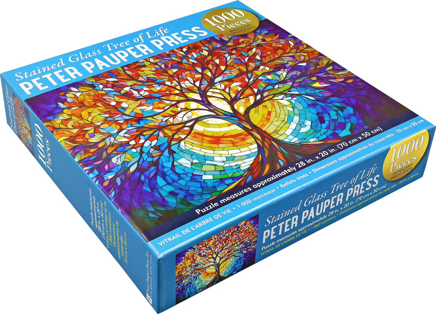 Puzzle 1000 Piece Stained Glass Tree of Life