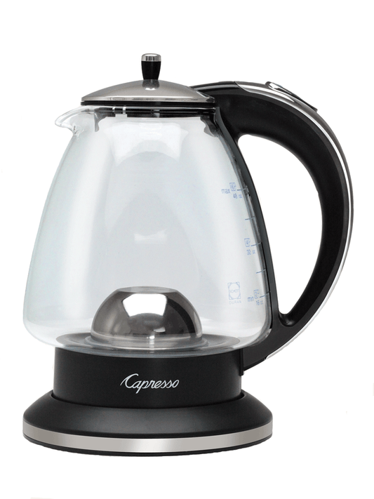 Electric Tea Kettle - H2o Plus 6 Cup Glass WHT Base