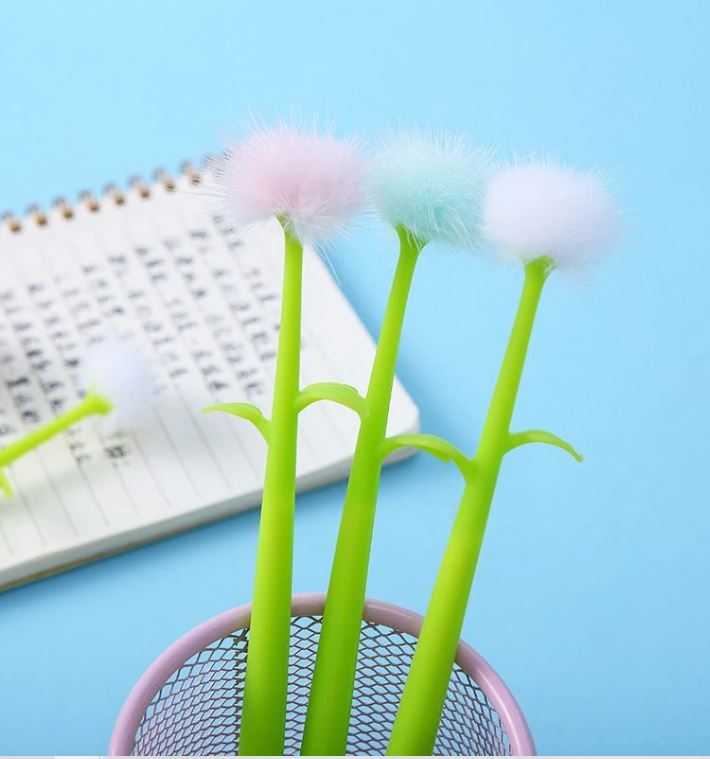 Gel Pen Flower Dandelion (Sold Individually)