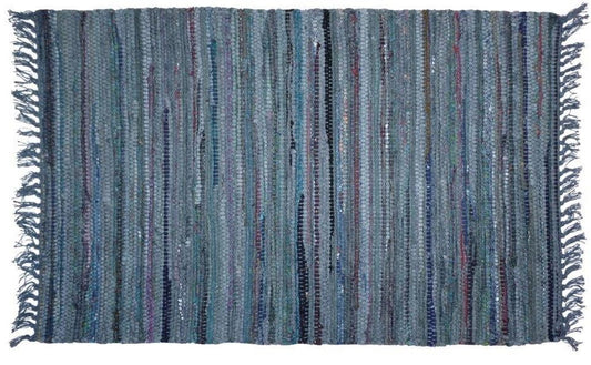 Sturbridge Rag Rug Cotton Gray 2' x 3'