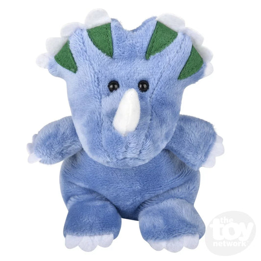 Plush Weez Bean Bag Dino Triceratops 5"