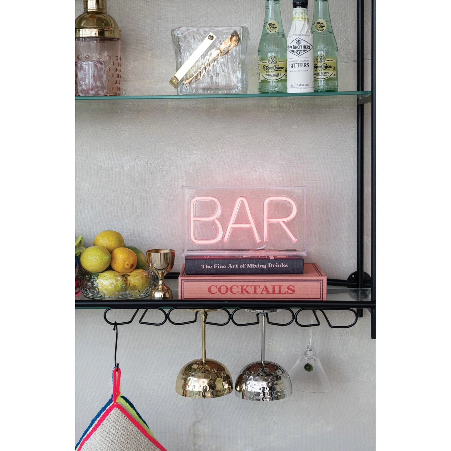 Neon LED Light "Bar" Red 5"h