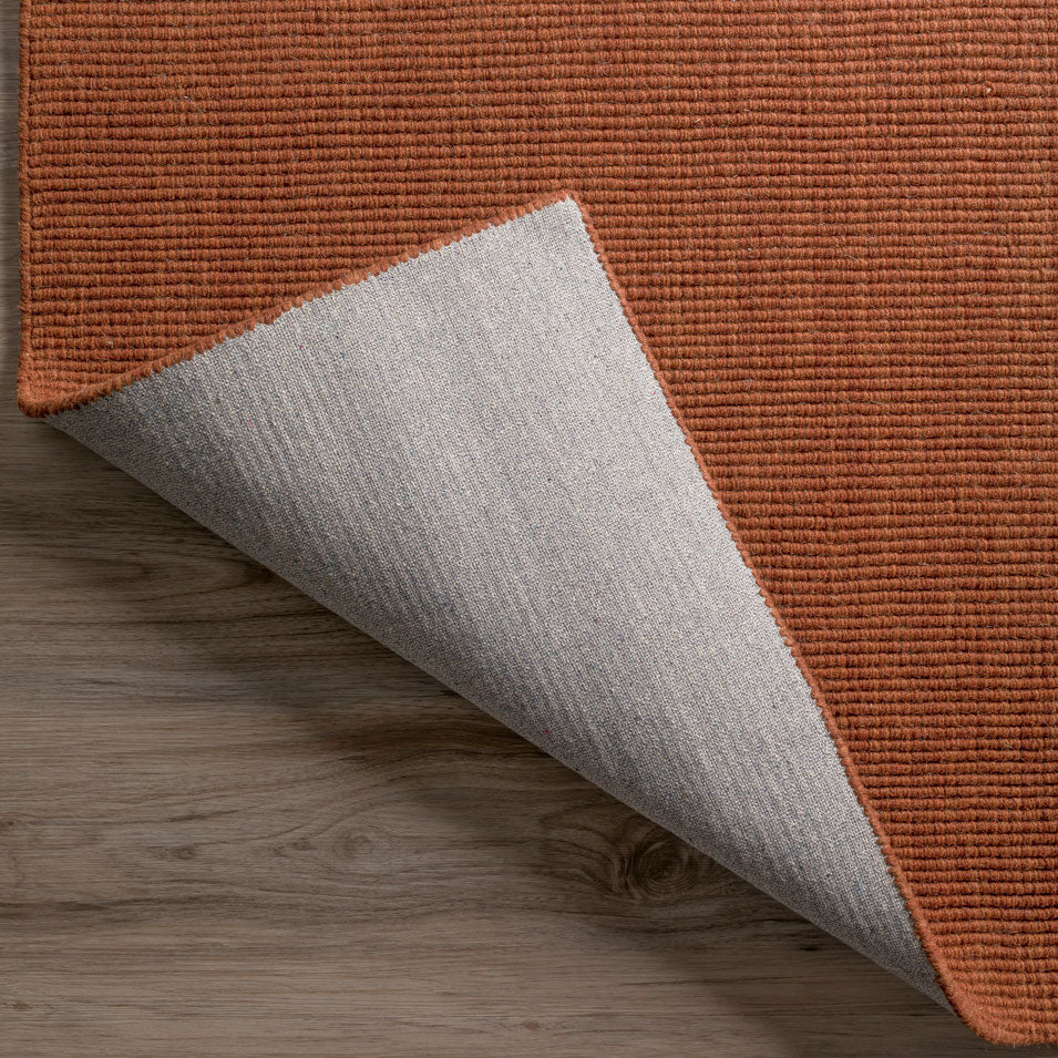 Monaco Boucle Wool Rug Paprika 3'6" x 5'6"