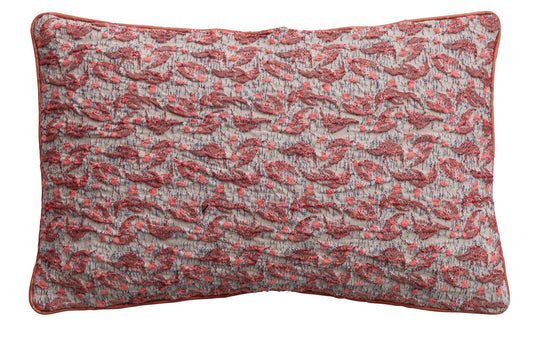 Pillow Lumbar Woven Cotton & Poly  Multi Color 20"l x 14"h