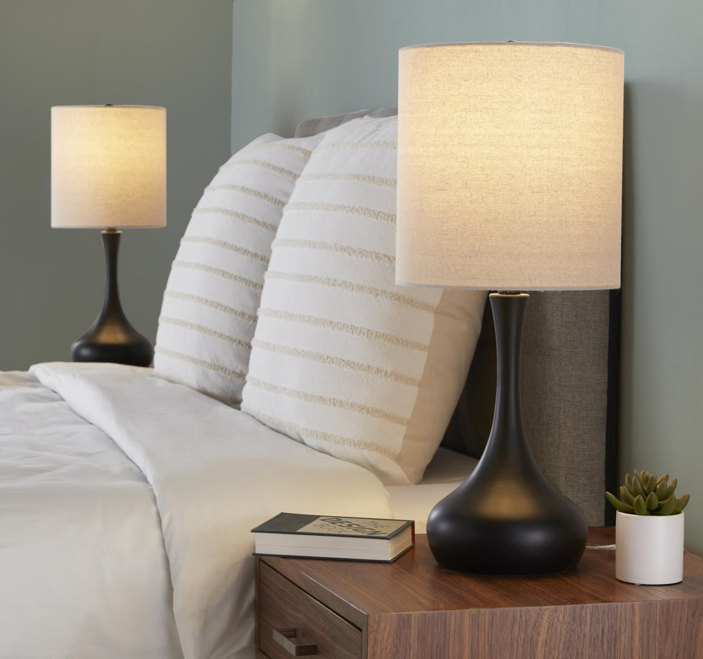Genie 24" Contemporary Metal Table Lamp