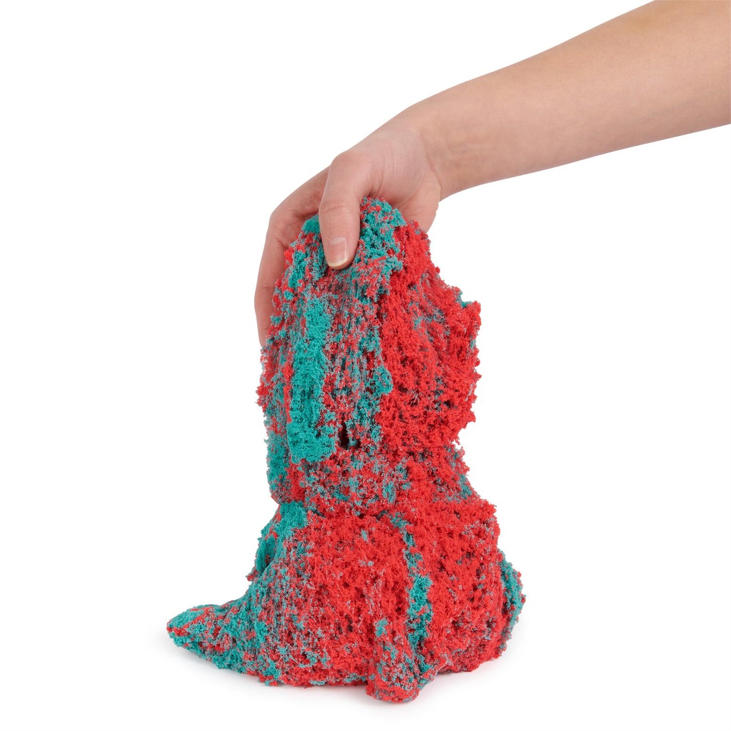 Kinetic Sand Mold n' Flow Red & Teal Play Sand 1.5lbs