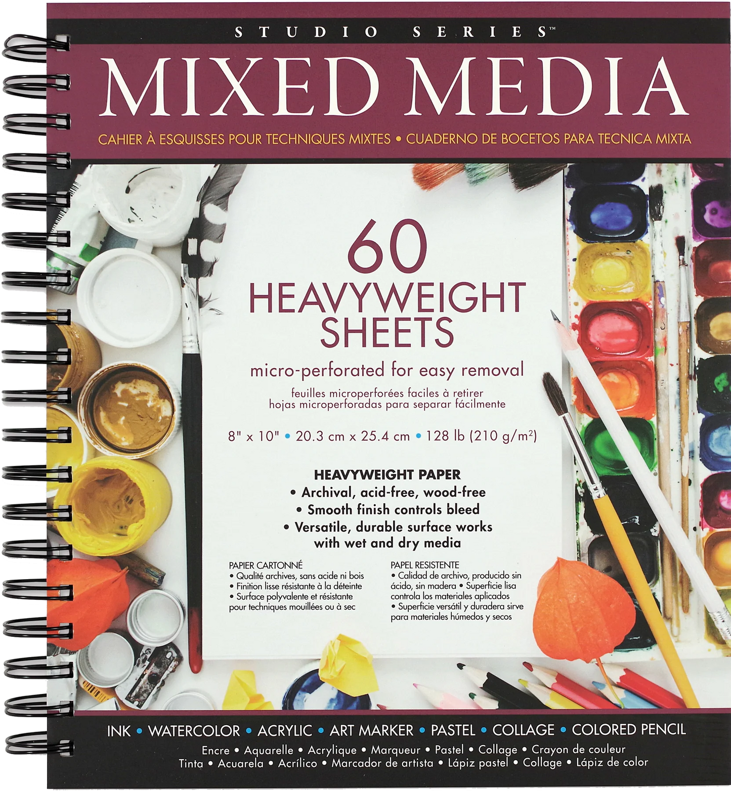 Art Center Pad Heavyweight For Mixed Media 60 Sheets