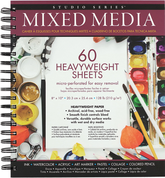 Art Center Pad Heavyweight For Mixed Media 60 Sheets