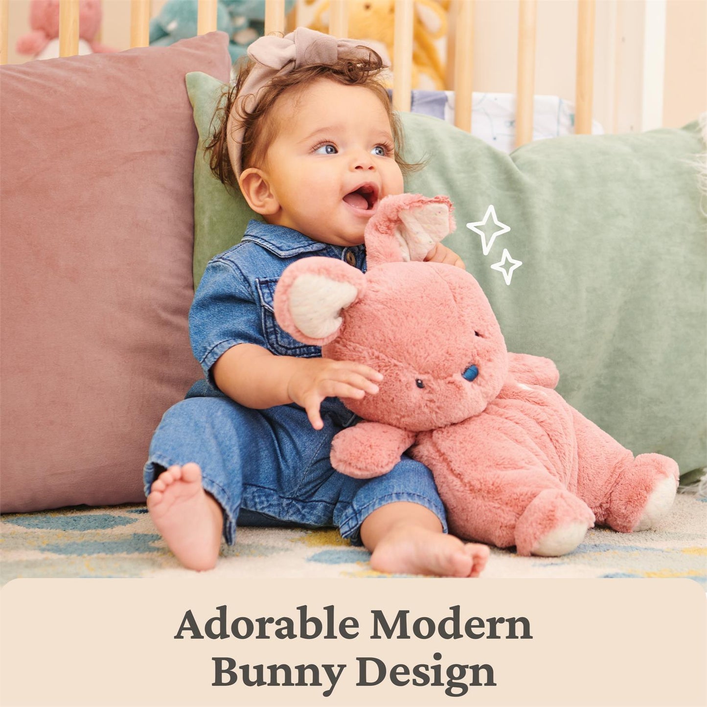 Plush Oh So Snuggly Bunny Pink 12.5"