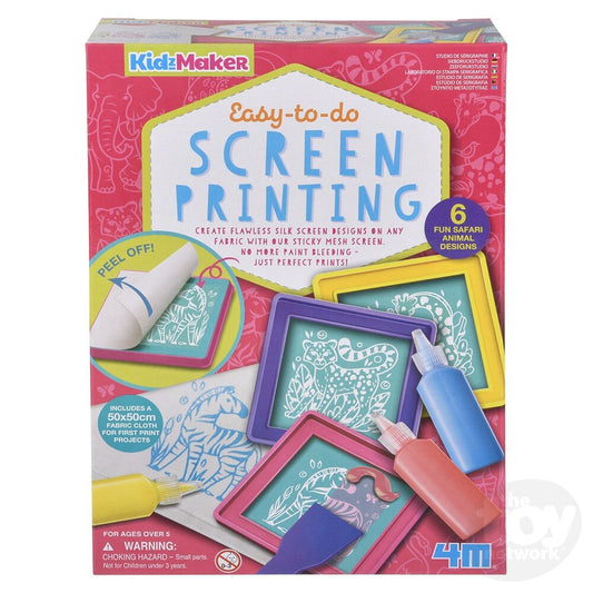 4M KidzMaker Kit Screen Printing Easy To Do