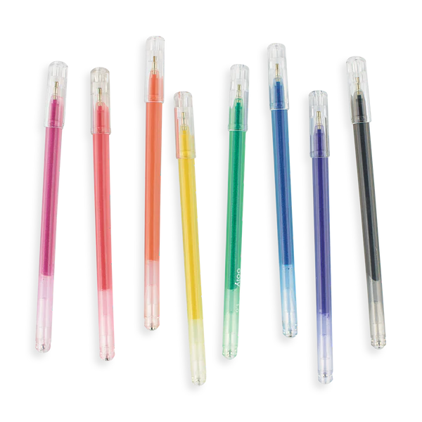 Gel Pens Glitter Radiant Writers 1.0 mm Set Of 8