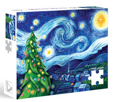 Holiday Puzzle 1000 Piece Silent Night, Starry Night Puzzle