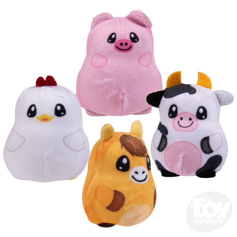 Squeezy Sugar Plush Farm Characters 2.75" (Sold Individually)