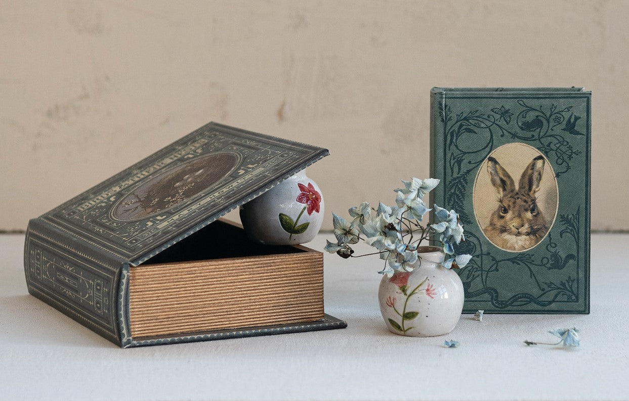 Book Storage Box MDF & Canvas