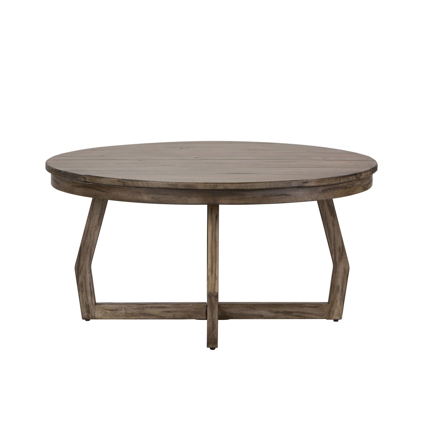 Hayden Way Gray Wash Finish Round Cocktail Table Limited Availability