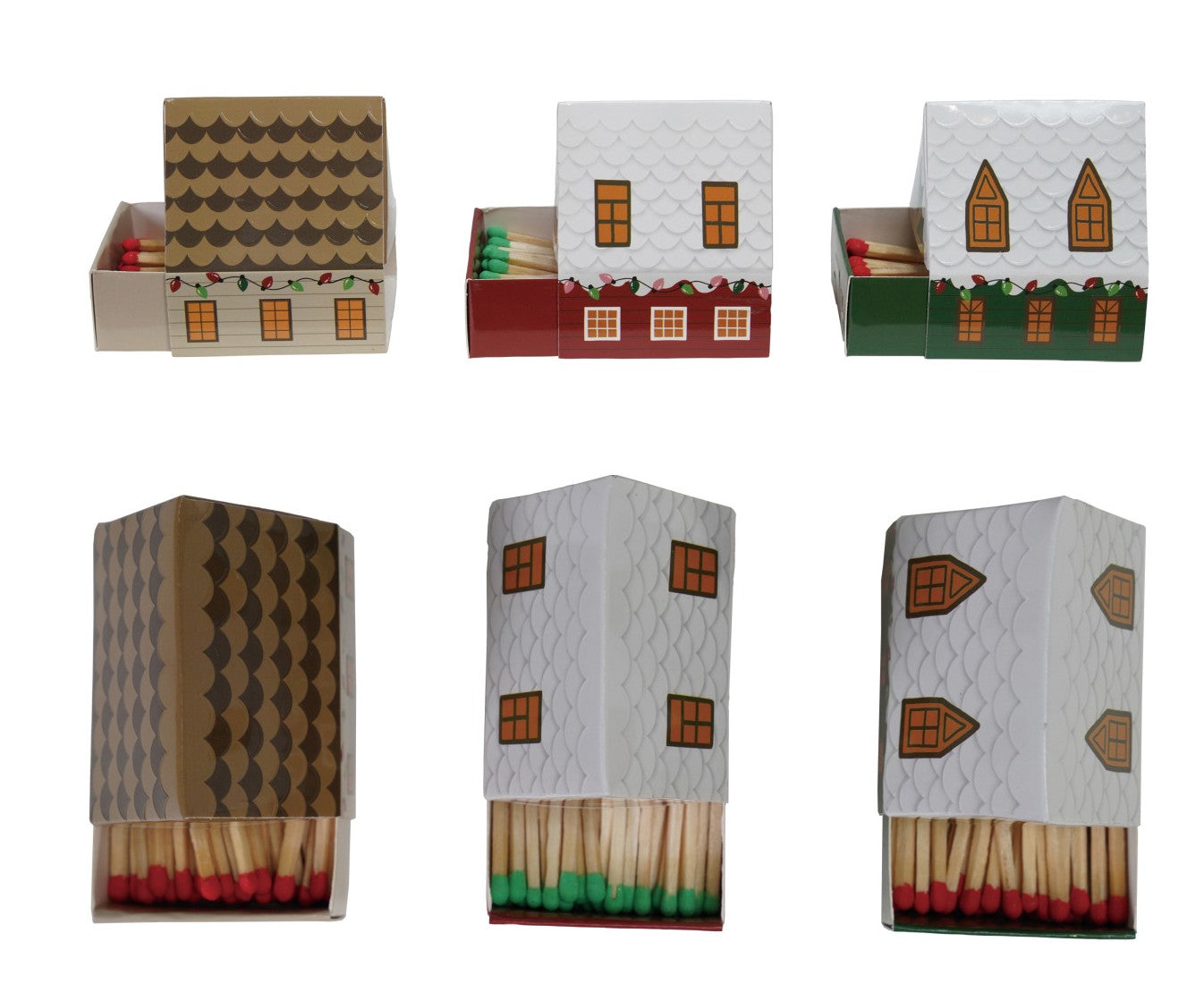 Holiday - Safety Matches in House Shaped Matchbox