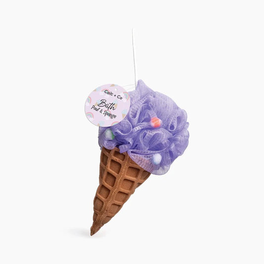 Loofah - Purple Ice Cream Cone