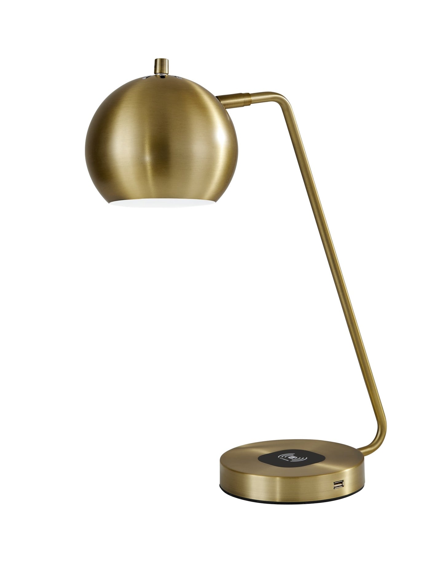 Emerson Desk Lamp in Antique Brass