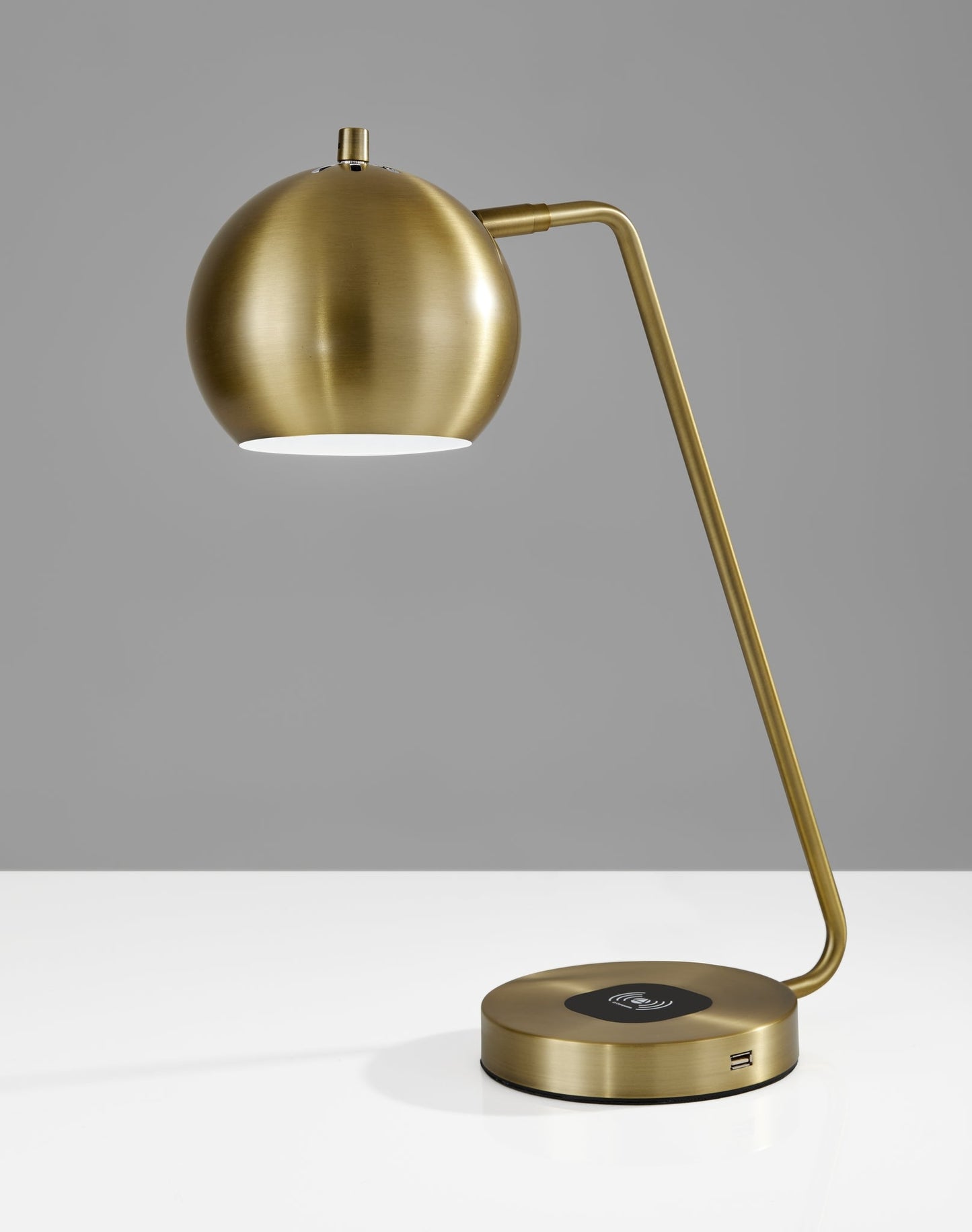 Emerson Desk Lamp in Antique Brass