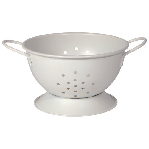 Colander Strainer - Metal Small Matte White